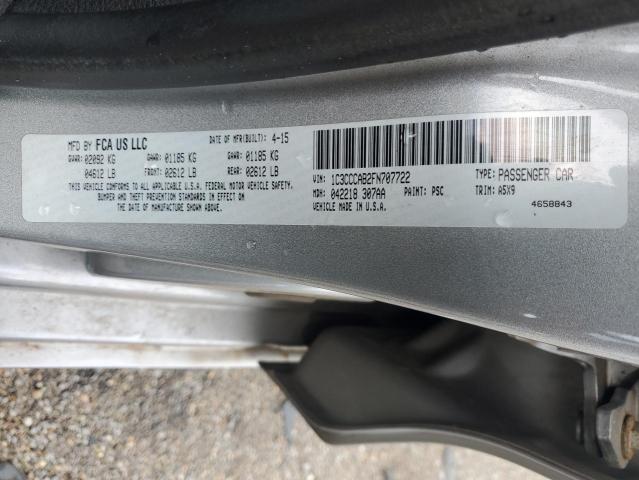 2015 CHRYSLER 200 LIMITE - 1C3CCCAB2FN707722