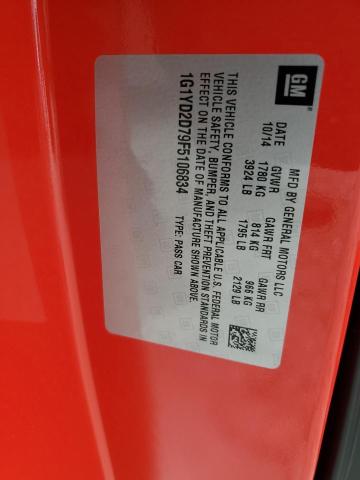 2015 CHEVROLET CORVETTE S - 1G1YD2D79F5106834