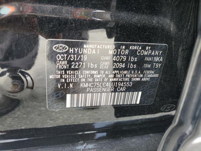 2020 HYUNDAI IONIQ SE KMHC75LC4LU194553