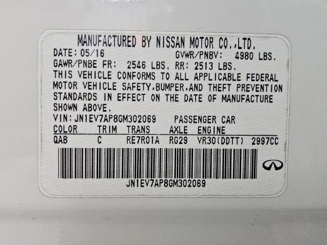 2016 INFINITI Q50 PREMIU JN1EV7AP8GM302069