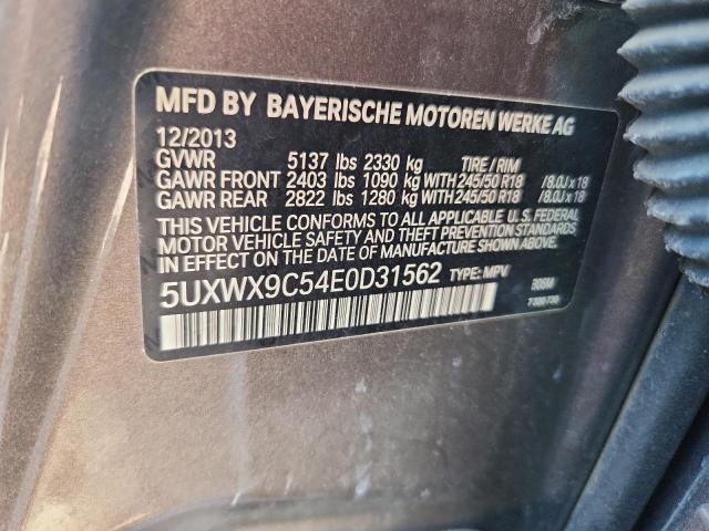 2014 BMW X3 XDRIVE2 - 5UXWX9C54E0D31562