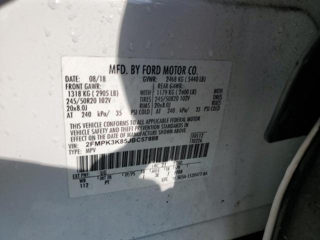 2018 FORD EDGE TITAN - 2FMPK3K85JBC57888