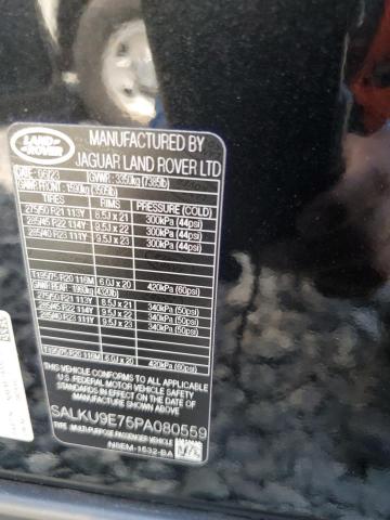 2023 LAND ROVER RANGE ROVE SALKU9E75PA080559