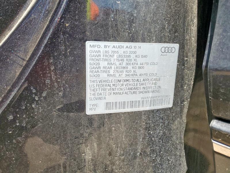 2015 AUDI Q7 TDI PRE WA1VMAFE3FD009631