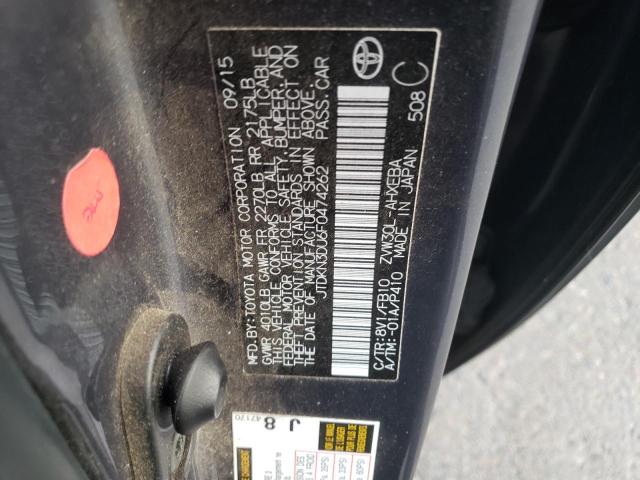 2015 TOYOTA PRIUS - JTDKN3DU6F0474262