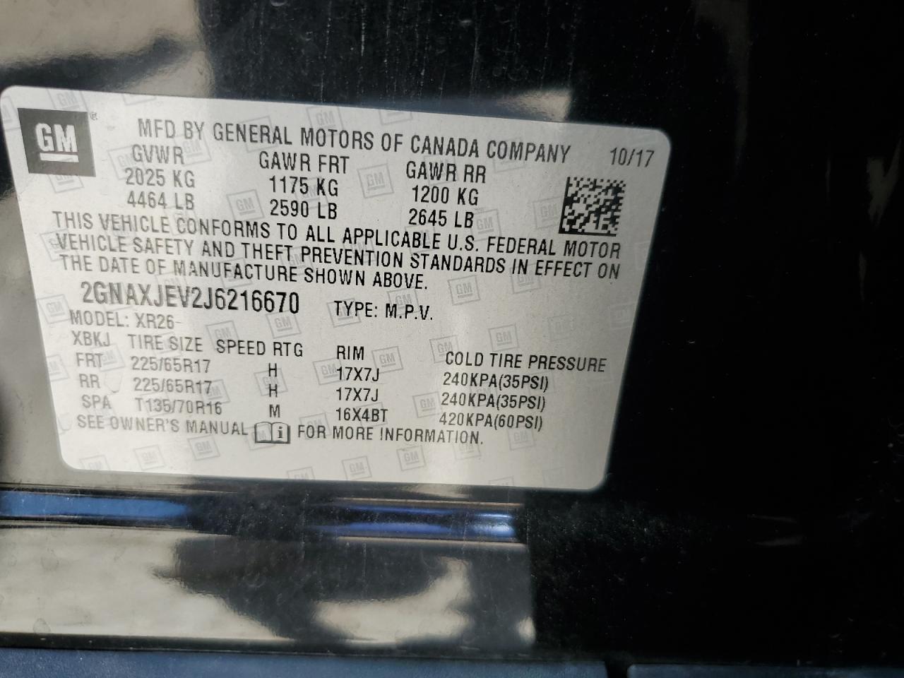 CHEVROLET EQUINOX LT