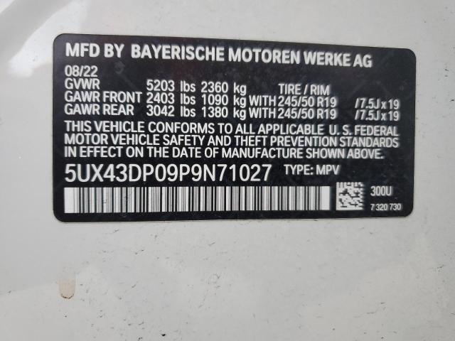 2023 BMW X3 SDRIVE3 5UX43DP09P9N71027