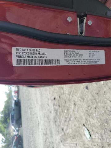 2021 DODGE CHARGER GT 2C3CDXHG0MH581307
