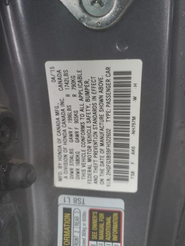 2015 HONDA CIVIC LX 2HGFG3B59FH522602