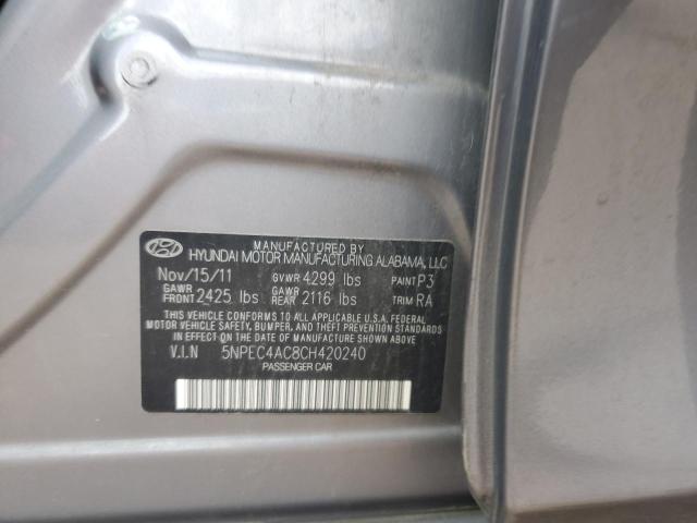 2012 HYUNDAI SONATA SE - 5NPEC4AC8CH420240
