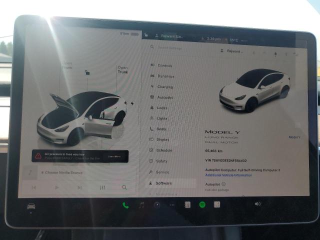 2022 TESLA MODEL Y 7SAYGDEE2NF564402