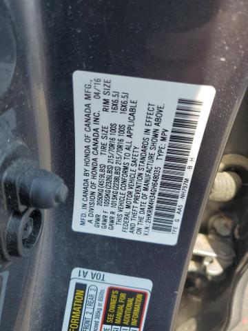 2016 HONDA CR-V LX 2HKRM4H34GH648035