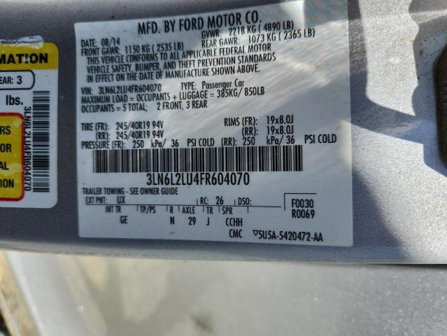 2015 LINCOLN MKZ HYBRID - 3LN6L2LU4FR604070