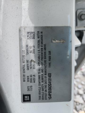 2016 BUICK VERANO 1G4PS5SK2G4131403