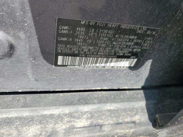 2016 SUBARU OUTBACK 2. - 4S4BSANC9G3349805