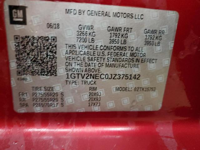 2018 GMC SIERRA K15 - 1GTV2NEC0JZ375142
