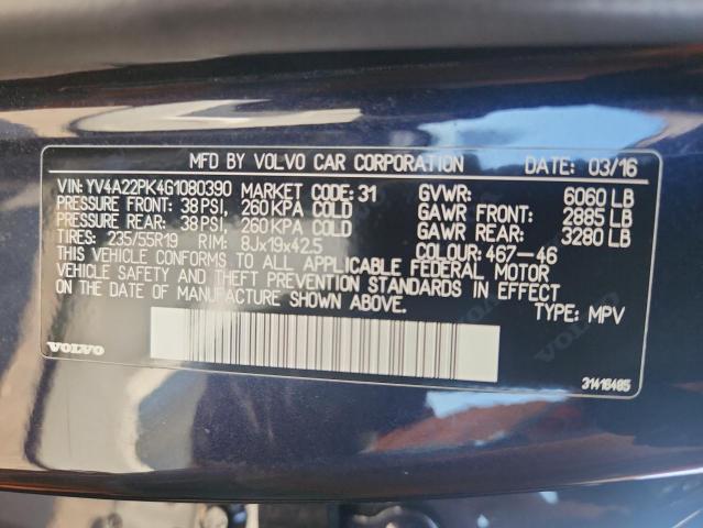 2016 VOLVO XC90 T6 - YV4A22PK4G1080390