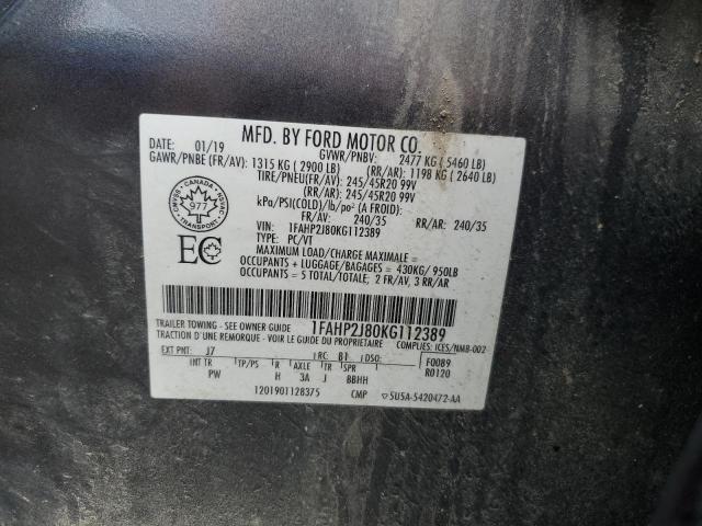 2019 FORD TAURUS LIM 1FAHP2J80KG112389