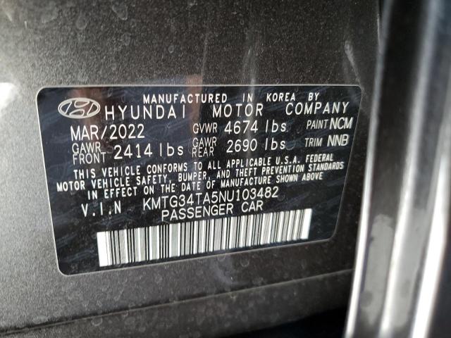 2022 GENESIS G70 BASE KMTG34TA5NU103482