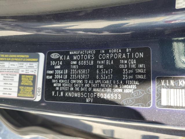 2015 KIA SEDONA LX - KNDMB5C10F6036533