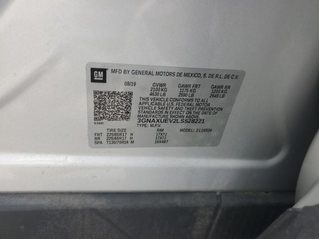 2020 CHEVROLET EQUINOX LT - 3GNAXUEV2LS528221