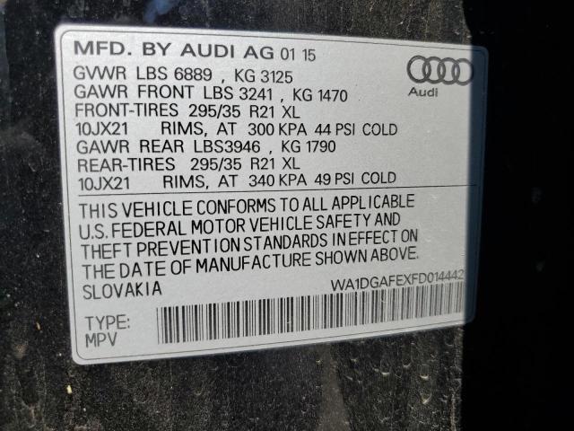 2015 AUDI Q7 PRESTIG WA1DGAFEXFD014442