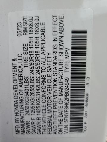 2023 HONDA PASSPORT T 5FNYF8H62PB024949