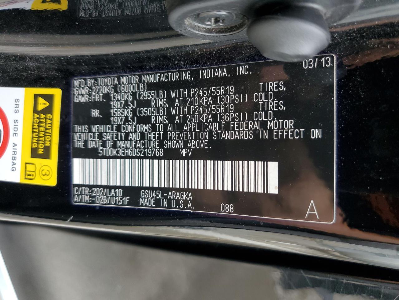 TOYOTA HIGHLANDER LIMITED