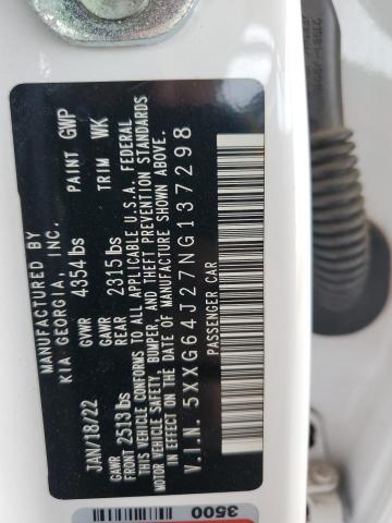 2022 KIA K5 GT LINE - 5XXG64J27NG137298
