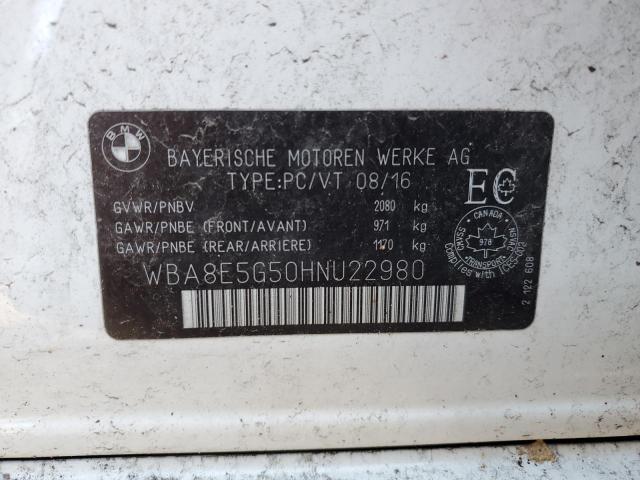 2017 BMW 320 XI WBA8E5G50HNU22980