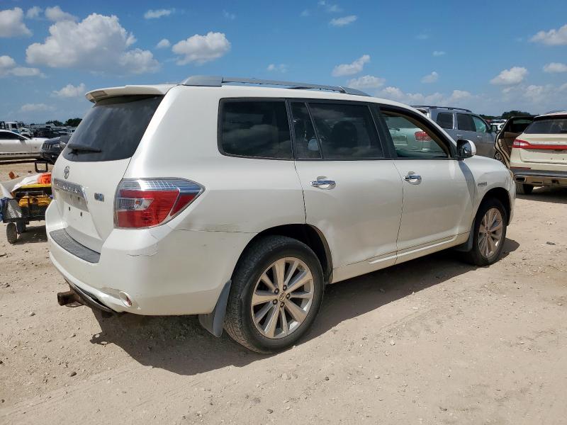 TOYOTA HIGHLANDER 2008 white 4dr spor hybrid engine JTEEW41A082006816 photo #4