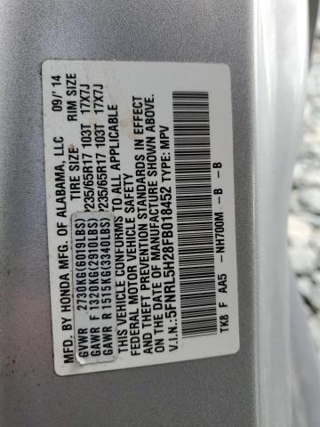 2015 HONDA ODYSSEY LX 5FNRL5H28FB018452