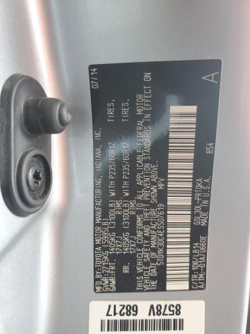 2014 TOYOTA SIENNA XLE - 5TDYK3DC4ES507619