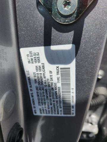 2019 HONDA RIDGELINE - 5FPYK3F17KB039968