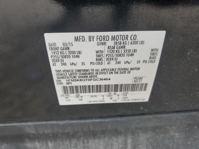 2015 FORD EXPLORER S - 1FM5K8GT0FGC36464