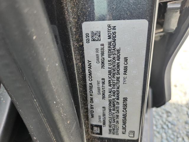 2020 CHEVROLET SPARK LS KL8CA6SA6LC458768