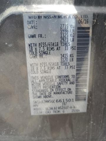 2016 NISSAN PATHFINDER - 5N1AR2MM5GC661501