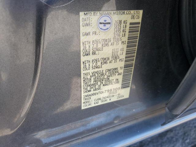 2016 NISSAN FRONTIER S - 1N6AD0EV7GN798309