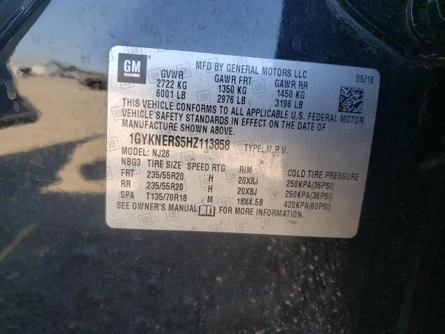 2017 CADILLAC XT5 PREMIU 1GYKNERS5HZ113858