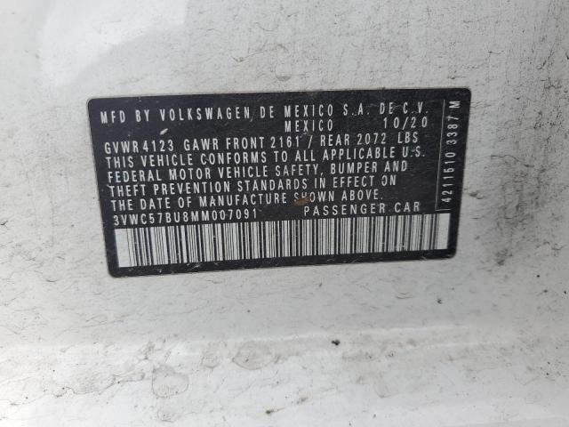 2021 VOLKSWAGEN JETTA S 3VWC57BU8MM007091