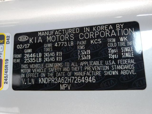 2017 KIA SPORTAGE S - KNDPR3A62H7264946