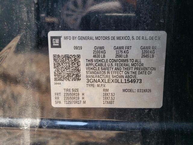 2020 CHEVROLET EQUINOX LT 3GNAXLEX0LL154973