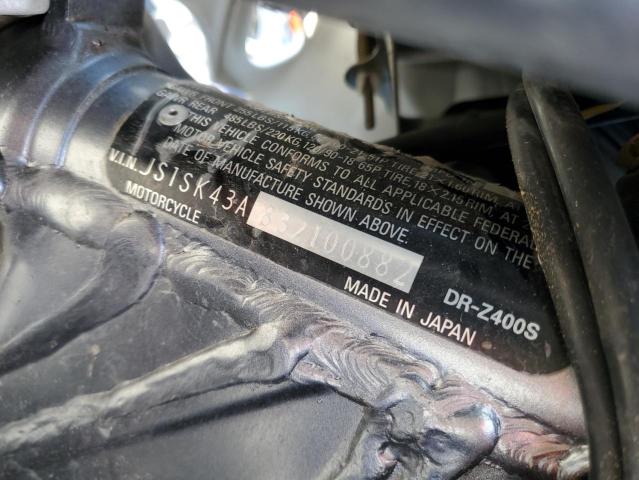 2003 SUZUKI DR-Z400 S JS1SK43A832100882