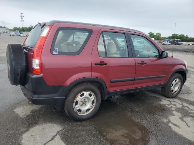HONDA CR-V LX 2005 red 4dr spor gas SHSRD78595U346523 photo #4
