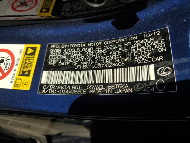 2013 LEXUS ES 350 - JTHBK1GG3D2028606