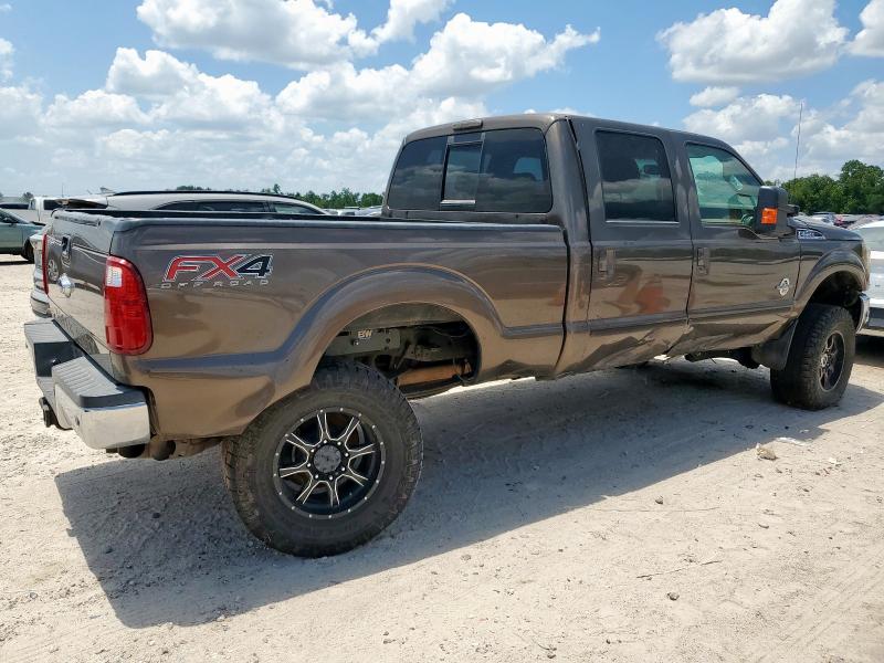 FORD F250 SUPER 2015 brown crew pic diesel 1FT7W2BT0FED66942 photo #4