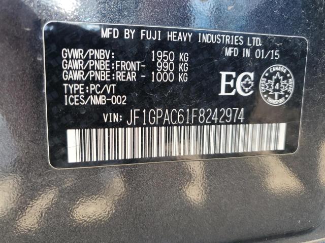 2015 SUBARU IMPREZA PR - JF1GPAC61F8242974