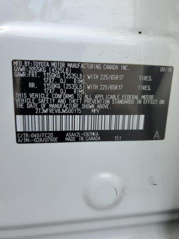 2018 TOYOTA RAV4 ADVEN 2T3WFREV8JW500115