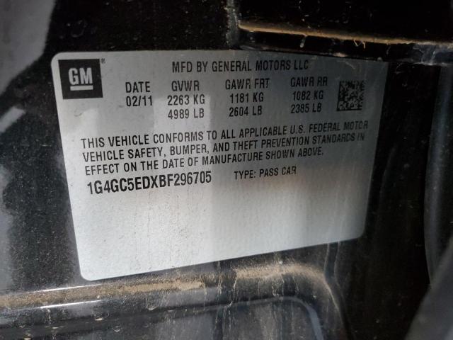2011 BUICK LACROSSE C - 1G4GC5EDXBF296705