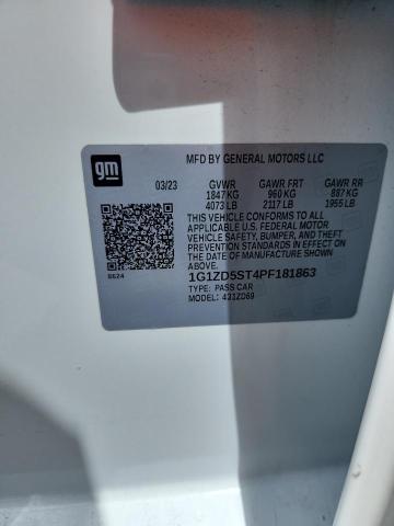 2023 CHEVROLET MALIBU LT 1G1ZD5ST4PF181863